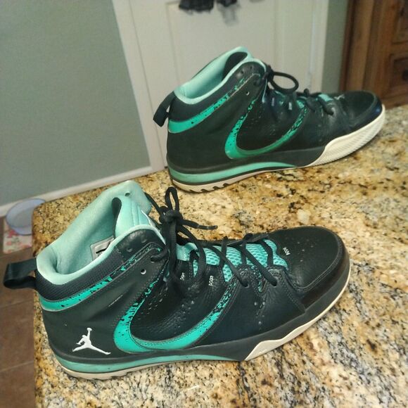 2013 Nike Jordan Phase 23 Hoop 2 (602671-331) Green Basketball Sneakers Sz 11.5 - Picture 1 of 12